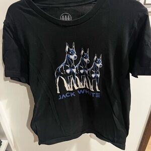 Black Jack White Graphic T-Shirt